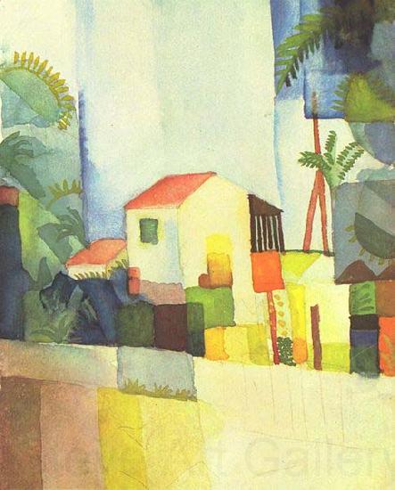 August Macke Helles Haus